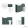 Capri Mystic Green Combination Vanity Basin and Austin Toilet 1150mm - Chrome Handles