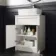 Milos Cotton White Vanity with Troy Basin 600mm - Chrome Handles