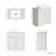 Milos Cotton White Vanity with Troy Basin 800mm - Chrome Handles