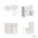 Milos Cotton White Combination Vanity Basin and Miami Toilet 1000mm - Chrome Handles