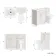 Milos Cotton White Combination Vanity Basin and Austin Toilet 1100mm - Chrome Handles