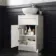 Milos Cotton White Vanity with Mesa Basin 500mm - Traditional Handles