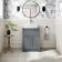 Milos Fog Grey Vanity with Troy Basin 600mm - Brushed Handles