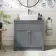 Milos Fog Grey Vanity with Troy Basin 800mm - Chrome Handles