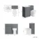 Milos Fog Grey Combination Vanity Basin and Austin Toilet 1000mm - Chrome Handles