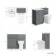 Milos Fog Grey Combination Vanity Basin and Miami Toilet 1000mm - Chrome Handles