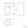 Milos Fog Grey Combination Vanity Basin and Austin Toilet 1100mm - Chrome Handles