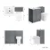 Milos Fog Grey Combination Vanity Basin and Miami Toilet 1100mm - Chrome Handles