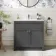 Milos Slate Grey Basin Vanity 800mm - Brushed Handles