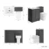 Milos Slate Grey Combination Vanity Basin and Miami Toilet 1100mm - Chrome Handles