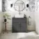 Milos Slate Grey Vanity with Troy Basin 800mm - Traditional Handles