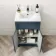 Milos Navy Blue Basin Vanity 500mm - Chrome Handles