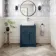 Milos Navy Blue Vanity with Troy Basin 600mm - Chrome Handles