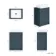 Milos Navy Blue Vanity with Troy Basin 600mm - Chrome Handles