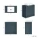 Milos Navy Blue Vanity with Troy Basin 800mm - Chrome Handles