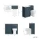 Milos Navy Blue Combination Vanity Basin and Miami Toilet 1000mm - Chrome Handles