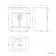 Milos Navy Blue Basin Vanity 600mm - Traditional Handles