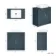 Milos Navy Blue Vanity with Troy Basin 800mm - Traditional Handles