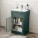 Milos Mystic Green Combination Vanity Basin and Miami Toilet 1000mm - Chrome Handles