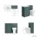 Milos Mystic Green Combination Vanity Basin and Miami Toilet 1000mm - Chrome Handles