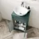 Milos Mystic Green Vanity with Oval Basin 500mm - Traditional Handles