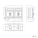 Lucia Graphite Grey Double Basin Vanity 1200mm - Brass Knurled Handles