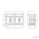 Lucia Graphite Grey Double Basin Vanity 1200mm - Brass Knurled Handles