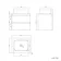 Corsica Gloss White Wall Hung Drawer Vanity with Marble Top & Curved Counter Top Basin 600mm