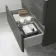 Corsica Tungsten Grey Wall Hung Drawer Vanity with Marble Top & Marin Basin 600mm