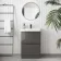 Corsica Tungsten Grey Basin Drawer Vanity 600mm