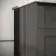 Lucia Graphite Grey Vanity with Marble Top & Curved Counter Top Basin 1030mm - Brushed Brass Accents