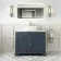 Lucia Inky Blue Vanity with Marble Top & Curved Counter Top Basin 1030mm