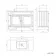 Lucia Inky Blue Vanity with Marble Top & Curved Counter Top Basin 1030mm