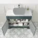 Lucia Midnight Green Cabinet with Marble Top 1030mm - Excludes Counter Top Basin