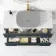 Elba Inky Blue Wall Hung Drawer Vanity 1000mm Excludes Counter Top Basin - Brushed Brass Accents
