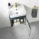Corsica Inky Blue Wall Hung Slimline Basin Vanity 400mm