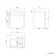 Corsica Inky Blue Wall Hung Slimline Basin Vanity 400mm