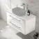 Omaha Gloss White Wall Hung Drawer Vanity with Marble Top 1000mm - Excludes Counter Top Basin