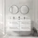 Omaha Gloss White Wall Hung Double Basin Drawer Vanity 1200mm
