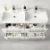Omaha Gloss White Wall Hung Double Basin Drawer Vanity 1200mm