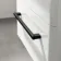 Omaha Gloss White Wall Hung Basin Drawer Vanity 600mm - Black Accents