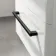 Omaha Gloss White Wall Hung Double Basin Drawer Vanity 1200mm - Black Accents