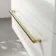 Omaha Gloss White Wall Hung Drawer Vanity with Marble Top 1000mm (Excludes Counter Top Basin) - Brushed Brass Accents