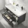 Omaha Slate Grey Wall Hung Basin Drawer Vanity 1000mm