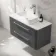 Omaha Slate Grey Wall Hung Drawer Vanity with Marble Top & Marin Basin 1000mm