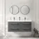 Omaha Slate Grey Wall Hung Double Basin Drawer Vanity 1200mm