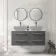 Omaha Slate Grey Wall Hung Drawer Vanity with Marble Top 1200mm - Excludes Counter Top Basin