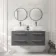 Omaha Slate Grey Wall Hung Drawer Vanity with Marble Top & Curved Counter Top Basin 1200mm