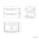 Omaha Slate Grey Wall Hung Drawer Vanity with Marble Top 800mm (Excludes Counter Top Basin) - Black Accents