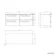 Omaha Slate Grey Wall Hung Drawer Vanity with Marble Top 1200mm (Excludes Counter Top Basin) - Brushed Brass Accents
